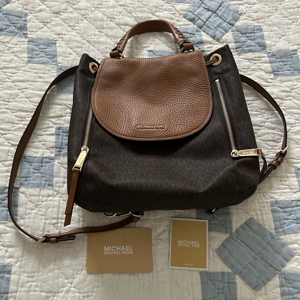Michael Kors Monogram Backpack